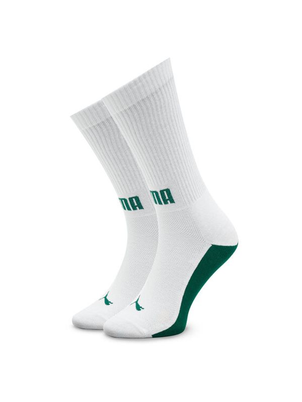 Puma Puma Комплект 2 чифта дълги чорапи мъжки Men Front Logo Crew 2P 938010 Бял