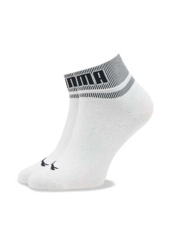 Puma Puma Комплект 2 чифта дълги чорапи мъжки Unisex New Heritage Quarter 2P 938021 Бял