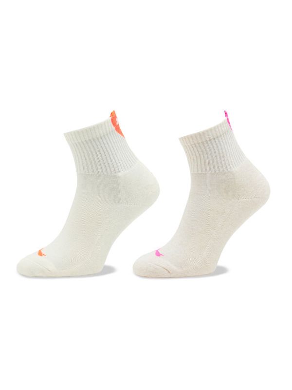 Puma Puma Комплект 2 чифта къси чорапи дамски Women Heart Short Sock 2P 938020 Екрю