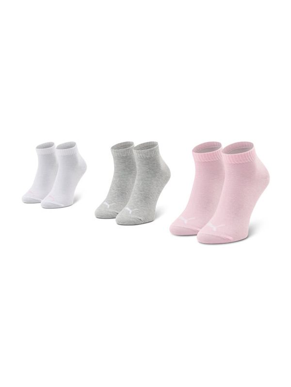 Puma Puma Комплект 3 чифта къси чорапи детски 194011001 Сив