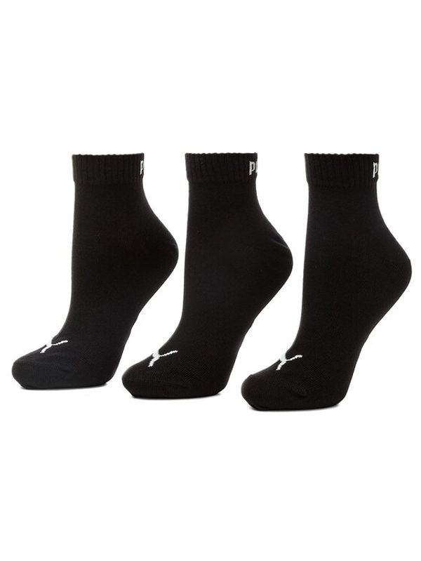 Puma Puma Комплект 3 чифта къси чорапи унисекс 271080001 Черен