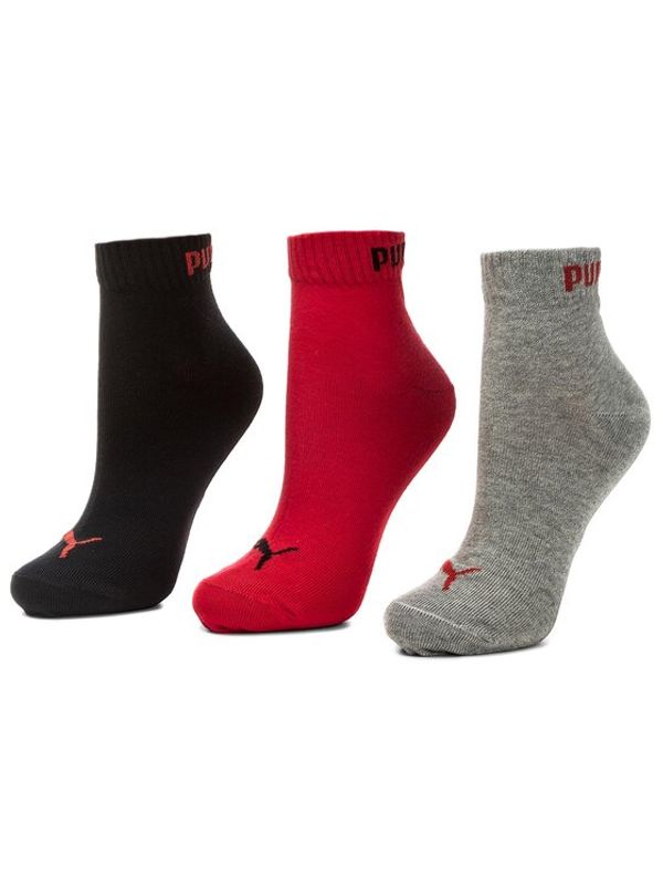 Puma Puma Комплект 3 чифта къси чорапи унисекс 271080001 Сив