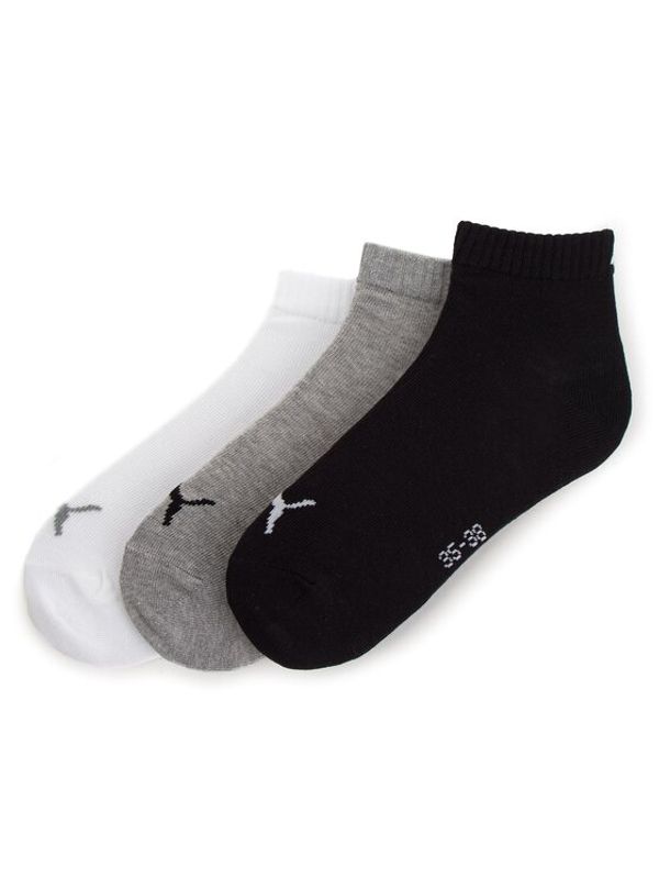 Puma Puma Комплект 3 чифта къси чорапи унисекс 906978 Черен