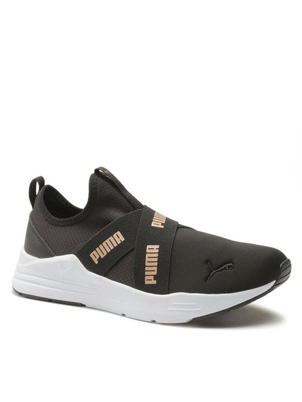 Puma Puma Обувки Wired Run Slipon Metallics 389281 01 Черен