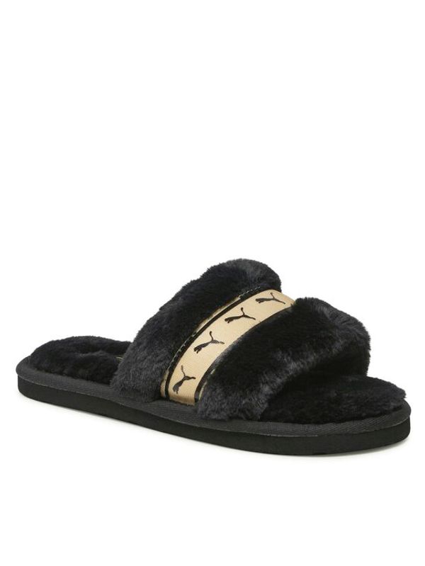 Puma Puma Пантофи Fluff Remix Metallic 386726 02 Черен