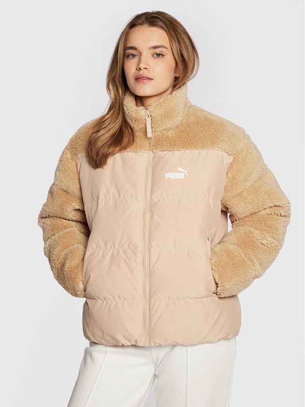 Puma Puma Пухено яке Sherpa 849403 Бежов Relaxed Fit