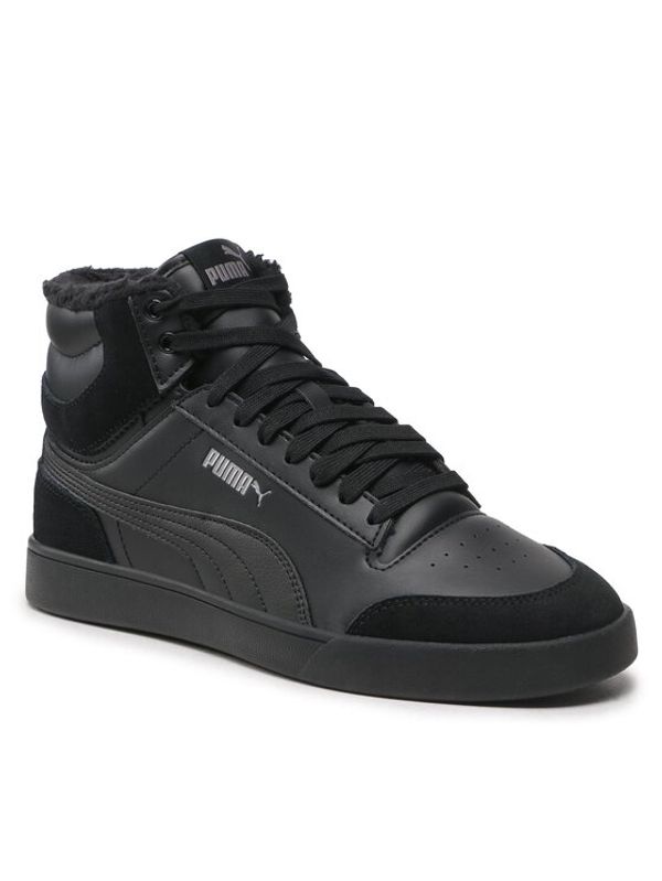 Puma Puma Сникърси Shuffle Mid Fur 387609 01 Черен