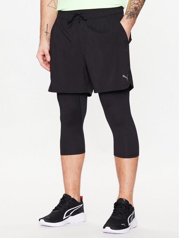 Puma Puma Спортни шорти M Studio 523293 Черен Regular Fit