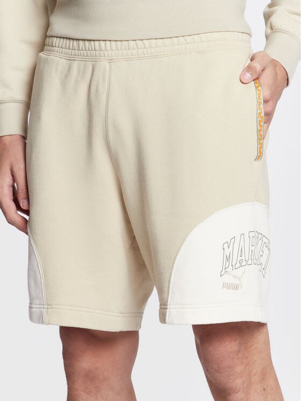 Puma Puma Спортни шорти MARKET 53508564 Бежов Regular Fit
