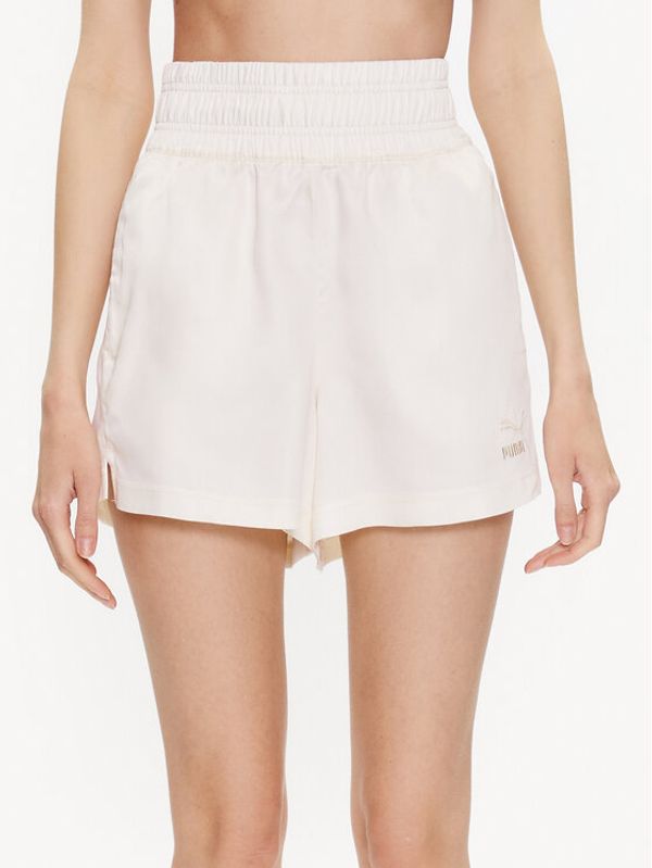 Puma Puma Спортни шорти T7 538289 Бежов Relaxed Fit