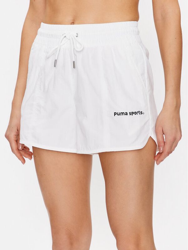 Puma Puma Спортни шорти Team 539005 Бял Relaxed Fit