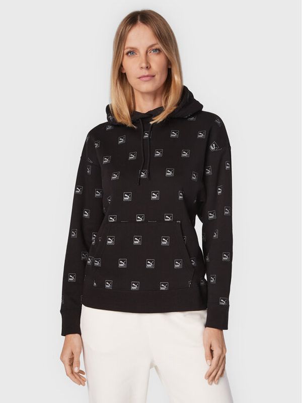 Puma Puma Суитшърт Brand Love 535706 Черен Relaxed Fit