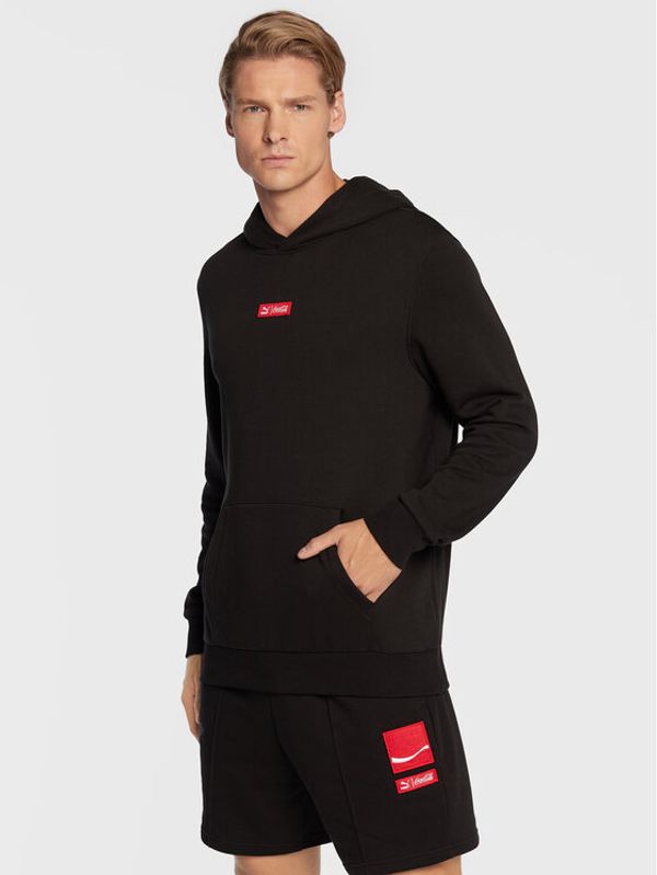 Puma Puma Суитшърт Coca-Cola 536161 Черен Regular Fit