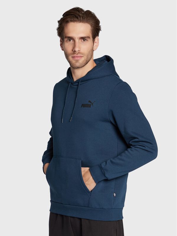 Puma Puma Суитшърт Essential Small Logo 586691 Тъмносин Regular Fit