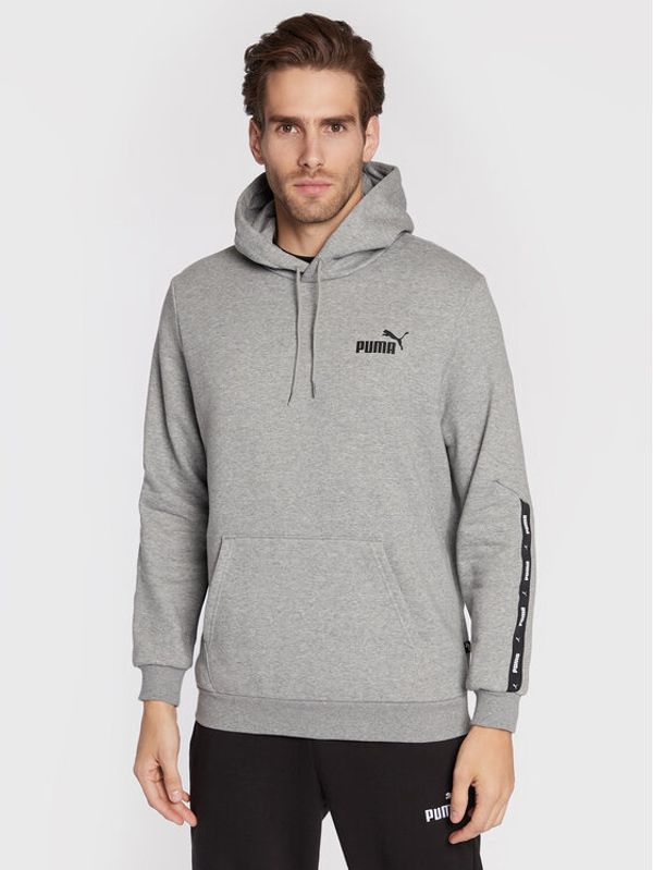 Puma Puma Суитшърт Essential+ Tape 849040 Сив Regular Fit