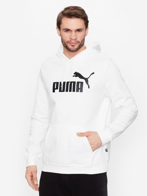 Puma Puma Суитшърт Essentials Big Logo 586686 Бял Regular Fit