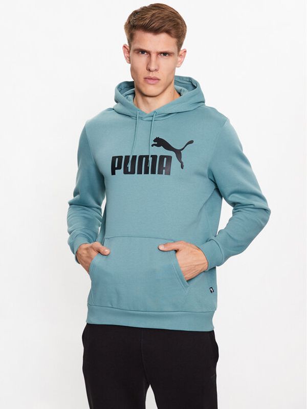 Puma Puma Суитшърт Essentials Big Logo 586687 Зелен Regular Fit
