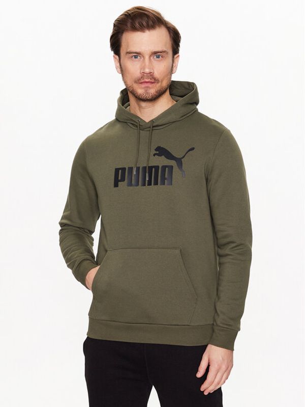 Puma Puma Суитшърт Essentials Big Logo 586687 Зелен Regular Fit