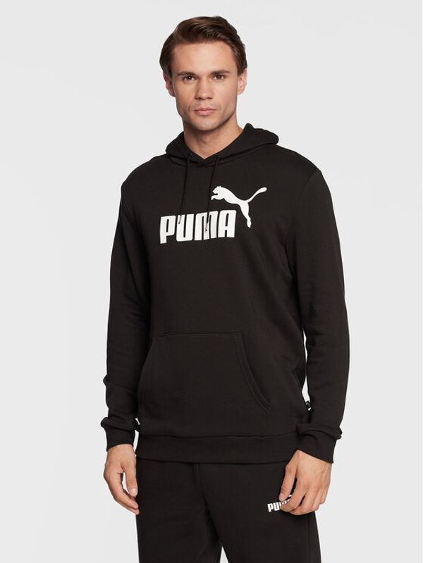 Puma Puma Суитшърт Essentials Big Logo 586688 Черен Regular Fit