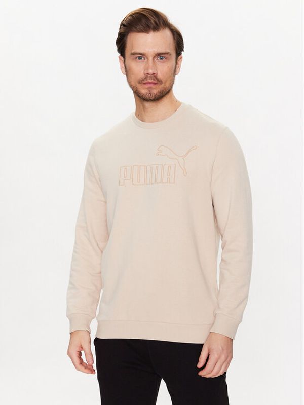 Puma Puma Суитшърт Essentials Elevated 673386 Бежов Regular Fit