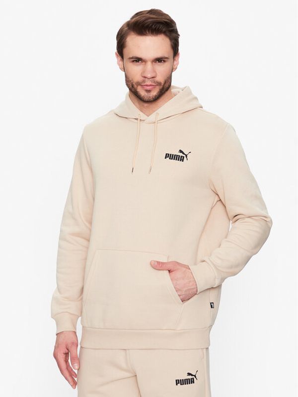 Puma Puma Суитшърт Essentials Small Logo 586691 Бежов Regular Fit