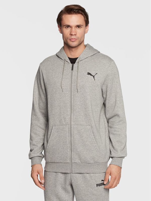 Puma Puma Суитшърт Essentials Small Logo 586702 Сив Regular Fit