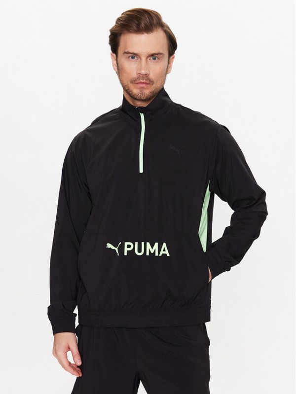 Puma Puma Суитшърт от техническо трико Fit Woven 523106 Черен Regular Fit