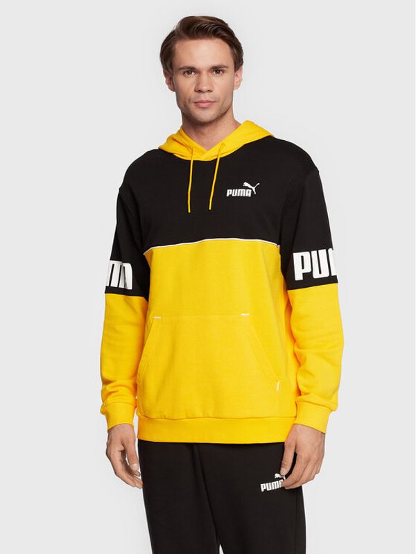 Puma Puma Суитшърт Power Colorblock 849812 Жълт Regular Fit