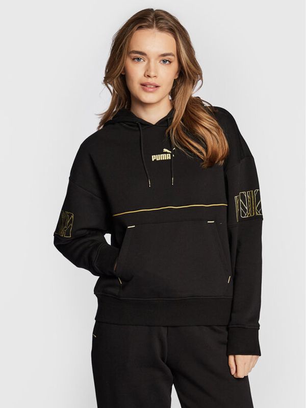 Puma Puma Суитшърт Power Deco Glam 671756 Черен Regular Fit