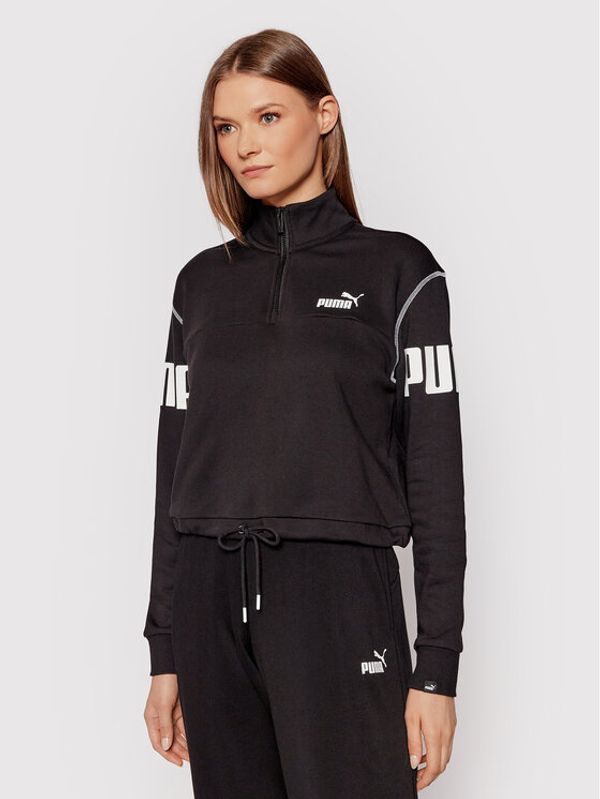 Puma Puma Суитшърт Puma Power 855941 Черен Relaxed Fit