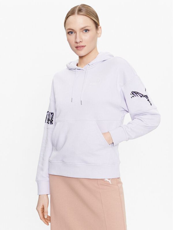 Puma Puma Суитшърт Pumapower Novashine 674446 Виолетов Regular Fit