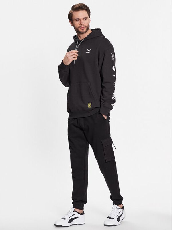 Puma Puma Суитшърт STAPLE 539825 Черен Relaxed Fit