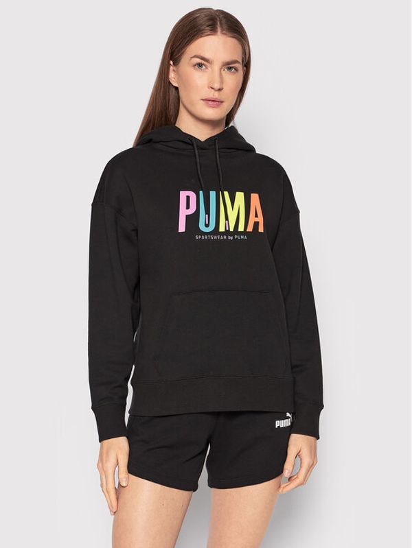 Puma Puma Суитшърт SWXp Graphic 533564 Черен Regular Fit