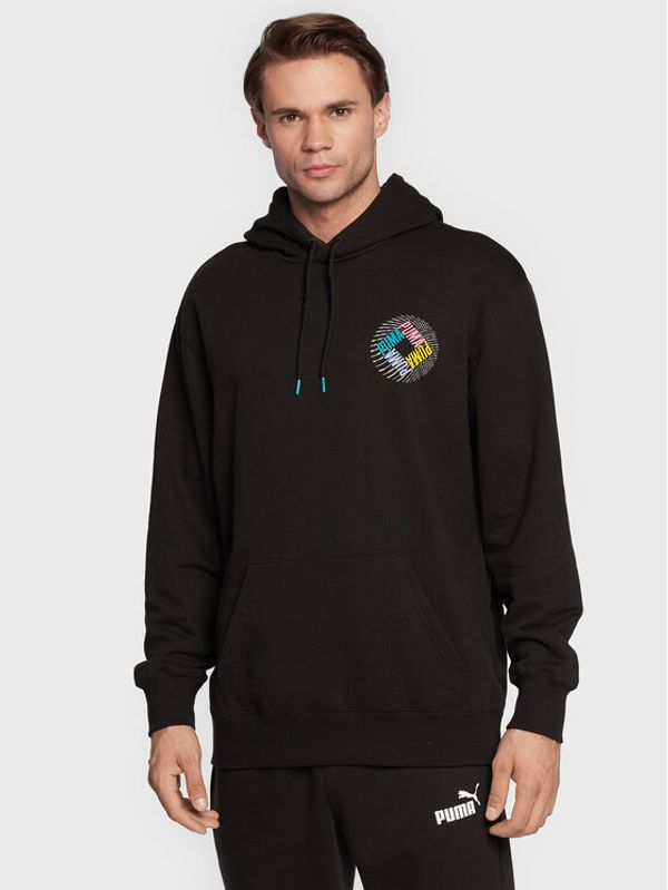 Puma Puma Суитшърт Swxp Graphic 535660 Черен Regular Fit