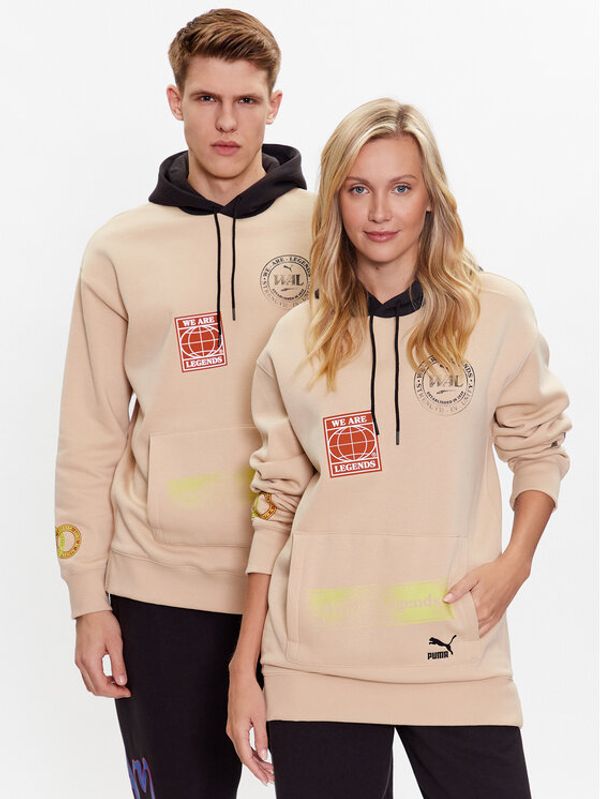Puma Puma Суитшърт We Are Legends 536317 Бежов Regular Fit