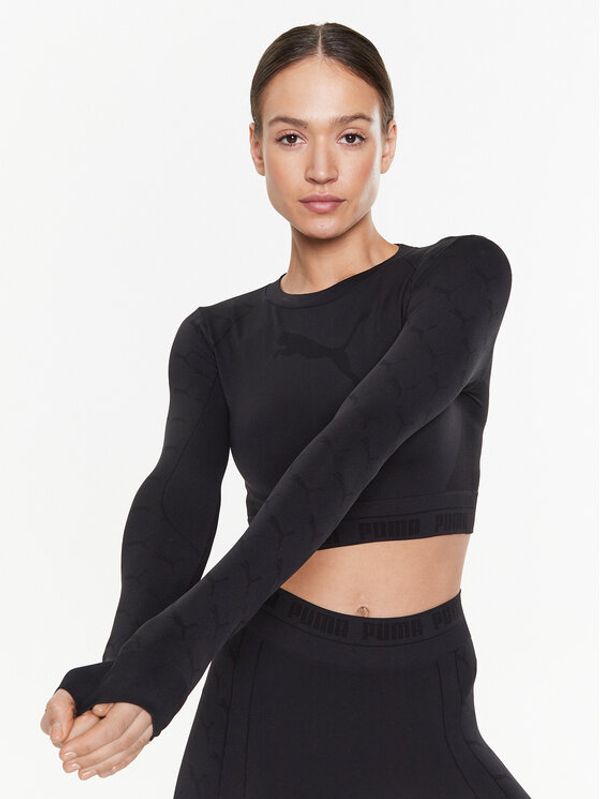 Puma Puma Тениска от техническо трико Evoknit 673092 Черен Slim Fit