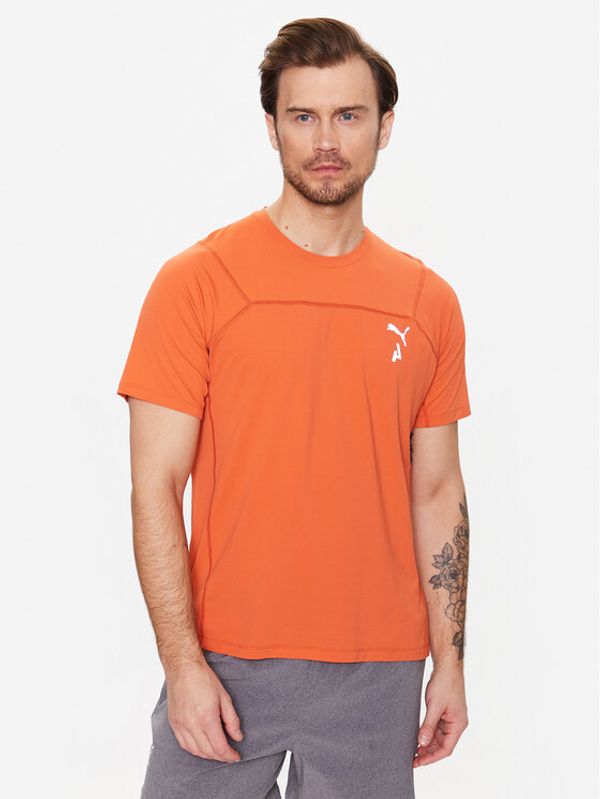 Puma Puma Тениска от техническо трико M Seasons 523256 Оранжев Regular Fit
