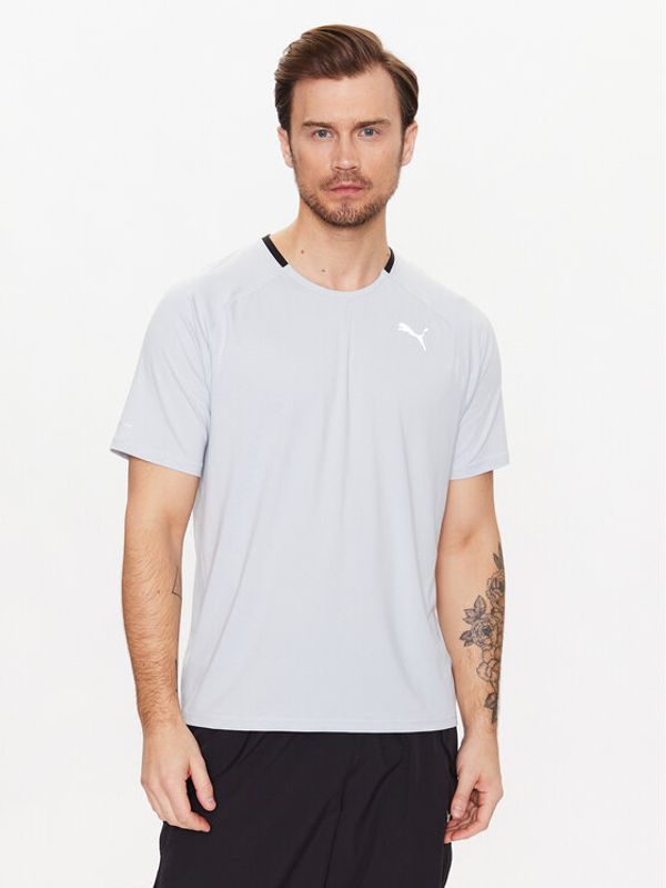 Puma Puma Тениска от техническо трико Run Cloudspun 523269 Сив Regular Fit