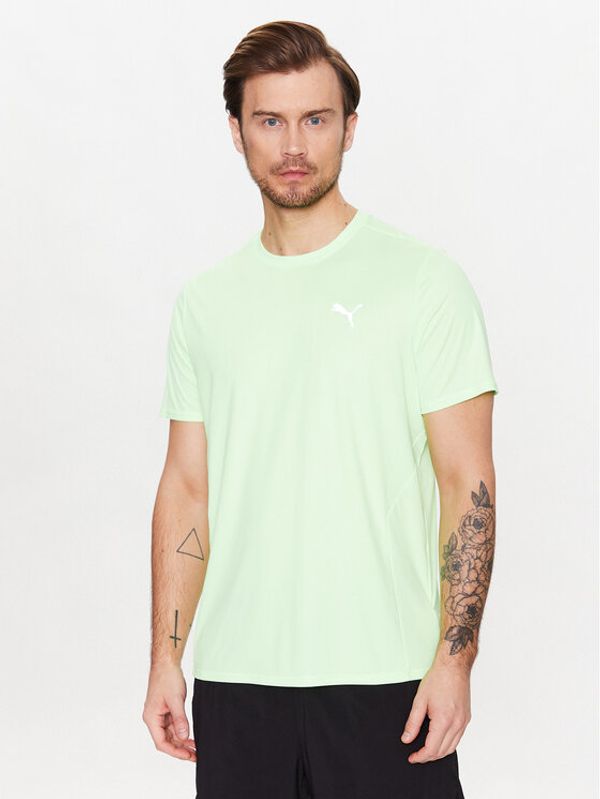 Puma Puma Тениска от техническо трико Run Favorite 523150 Зелен Regular Fit