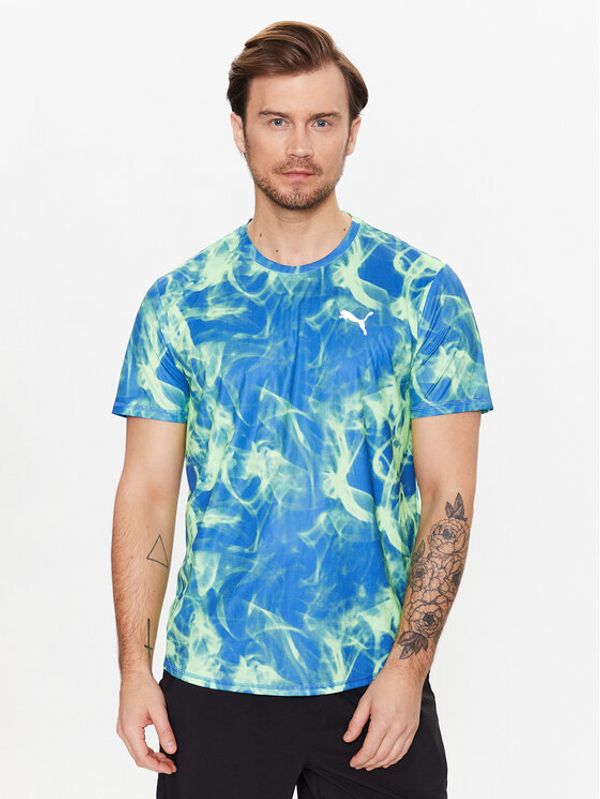 Puma Puma Тениска от техническо трико Run Favorite 523268 Син Regular Fit