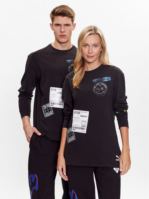 Puma Puma Тениска с дълъг ръкав We Are Legends 536318 Черен Regular Fit