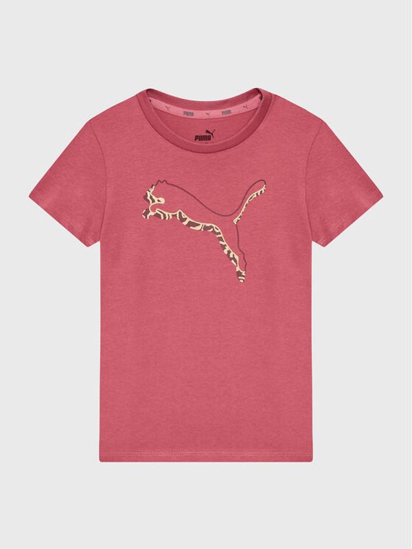 Puma Puma Тишърт Alpha 671062 Розов Regular Fit