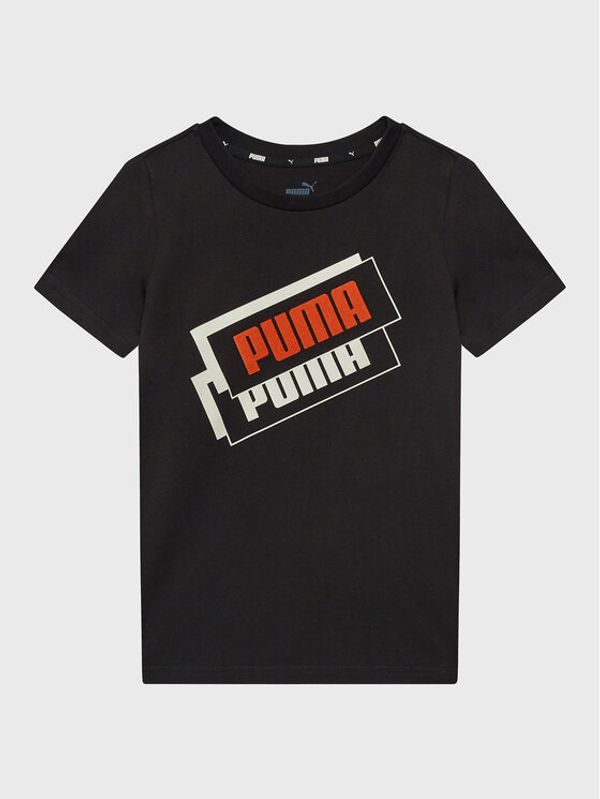 Puma Puma Тишърт Alpha Holiday 670109 Черен Regular Fit