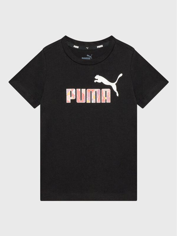 Puma Puma Тишърт Bloom Logo 670311 Черен Regular Fit