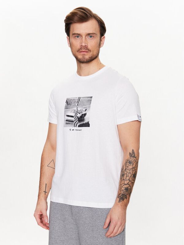 Puma Puma Тишърт BMW 538147 Бял Regular Fit