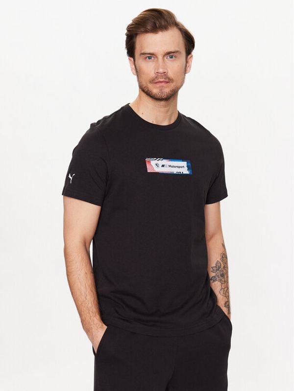Puma Puma Тишърт Bmw M Motorsport Statement Logo 539650 Черен Regular Fit
