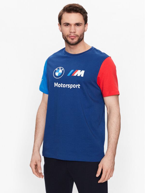 Puma Puma Тишърт Bmw Mms Ess Logo 538148 Тъмносин Regular Fit