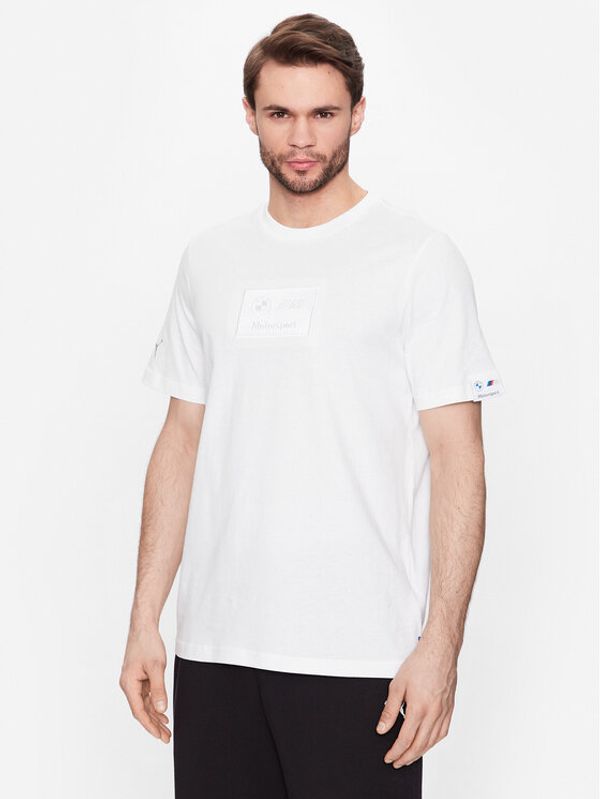 Puma Puma Тишърт Bmw Mms Logo 538141 Бял Regular Fit