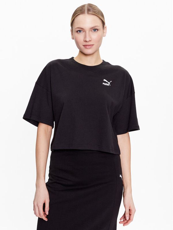Puma Puma Тишърт Classics 538052 Черен Oversize