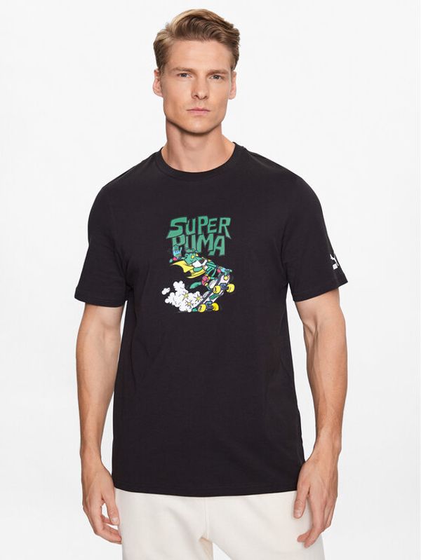 Puma Puma Тишърт Classics 539460 Черен Regular Fit